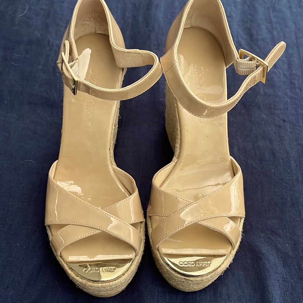 Jimmy Choo Patent Wedges - 7.5 - NWOT